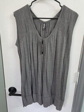 Gray Sleeveless Women's Top